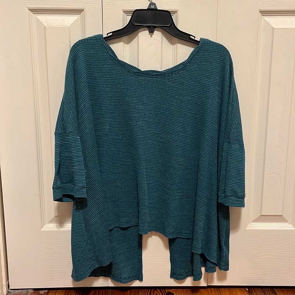 Free People LA Livin’ Thermal Tee Size Small